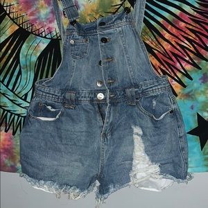 Jean short overalls 🖤